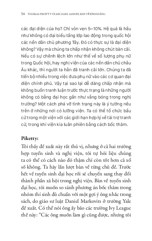 Thomas Piketty Và Michael Sandel Bàn Về Bình Đẳng - Michael Sandel, Thomas Piketty