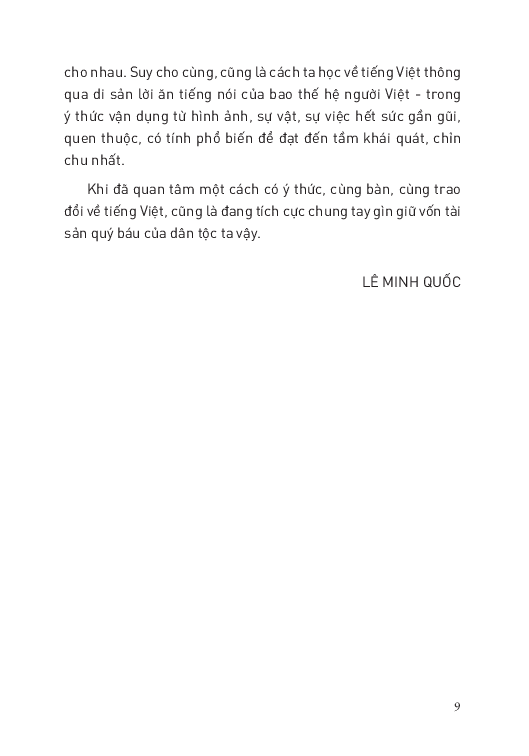 Tiếng Việt - Từ Lời Ăn Tiếng Nói Người Việt - Lê Minh Quốc
