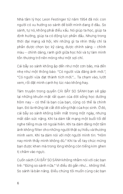 Truyện Tâm Lý Học Đường - Cái Bẫy So Sánh - Nguyễn Hạnh, Nguyễn Duy Linh