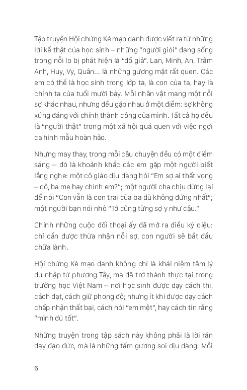 Truyện Tâm Lý Học Đường - Hội Chứng Kẻ Mạo Danh - Nguyễn Hạnh, Nguyễn Duy Linh