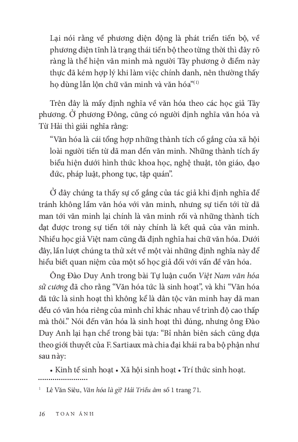 Văn Hóa Việt Nam - Những Nét Đại Cương - Toan Ánh