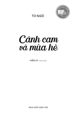Văn Học Thiếu Nhi - Cánh Cam Và Mùa Hè - Tú Ngô