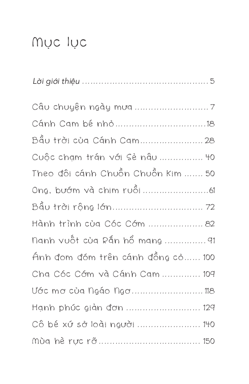 Văn Học Thiếu Nhi - Cánh Cam Và Mùa Hè - Tú Ngô