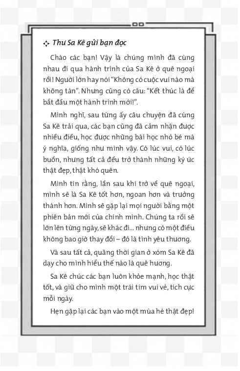 Văn Học Thiếu Nhi - Xóm Sa Kê Có Xa Không? - Vương Đình Khang