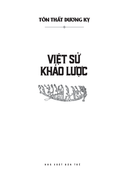 Việt Sử Khảo Lược - Tôn Thất Dương Kỵ