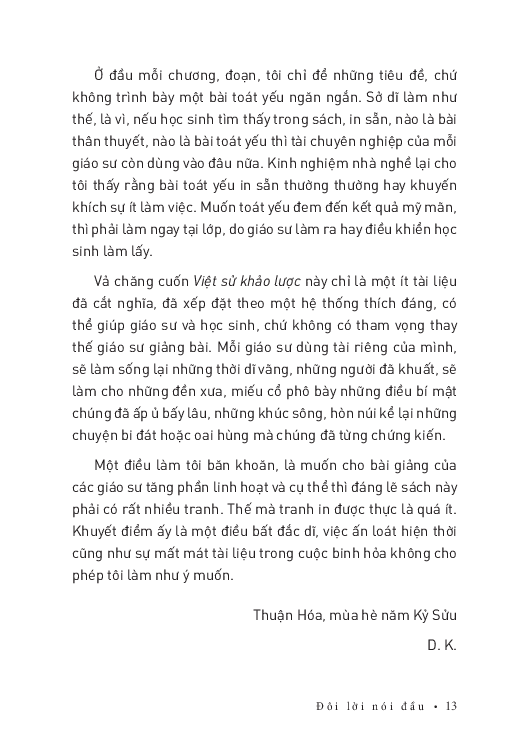 Việt Sử Khảo Lược - Tôn Thất Dương Kỵ