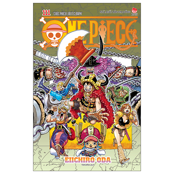 One Piece - Tập 111 - “ Cuộc Phiêu Lưu Ở Elbaph ” - Bản Bìa Áo