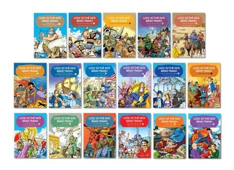 Combo 17 Cuốn Lược Sử Thế Giới Bằng Tranh ( Không Hộp ) - Li Zheng