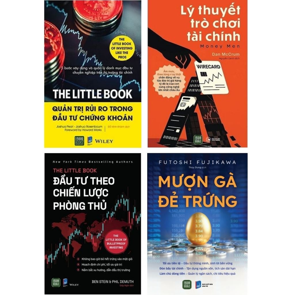 Combo 4 Quyển ( Mượn Gà Đẻ Trứng + Đầu Tư Theo Chiến Lược Phòng Thủ + Quản Lý Rủi Ro Trong Đầu Tư Tài Chính Chứng Khoán + Lý Thuyết Trò Chơi Tài Chính ) - Nhiều Tác Giả
