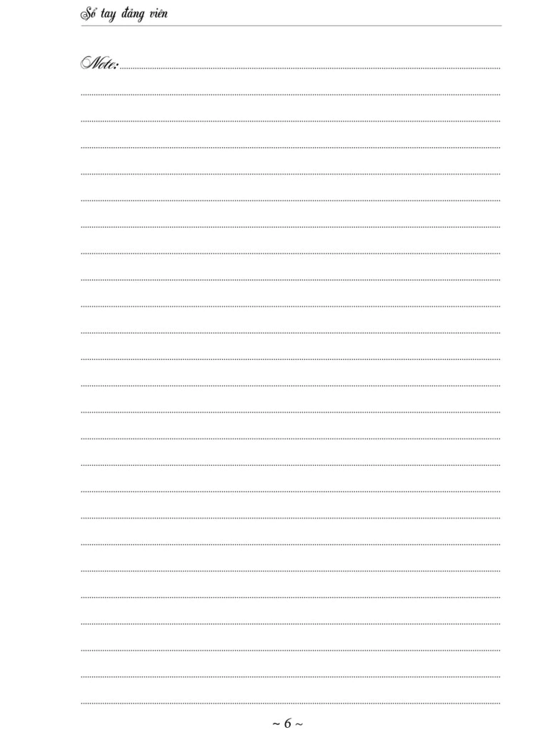Sổ Tay Đảng Viên - NXB Chính Trị Quốc Gia (16x24cm) - Bìa Mềm