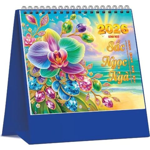  Lịch Bàn Chữ A Đứng (19x17) Nhiều Chủ Đề 2026 