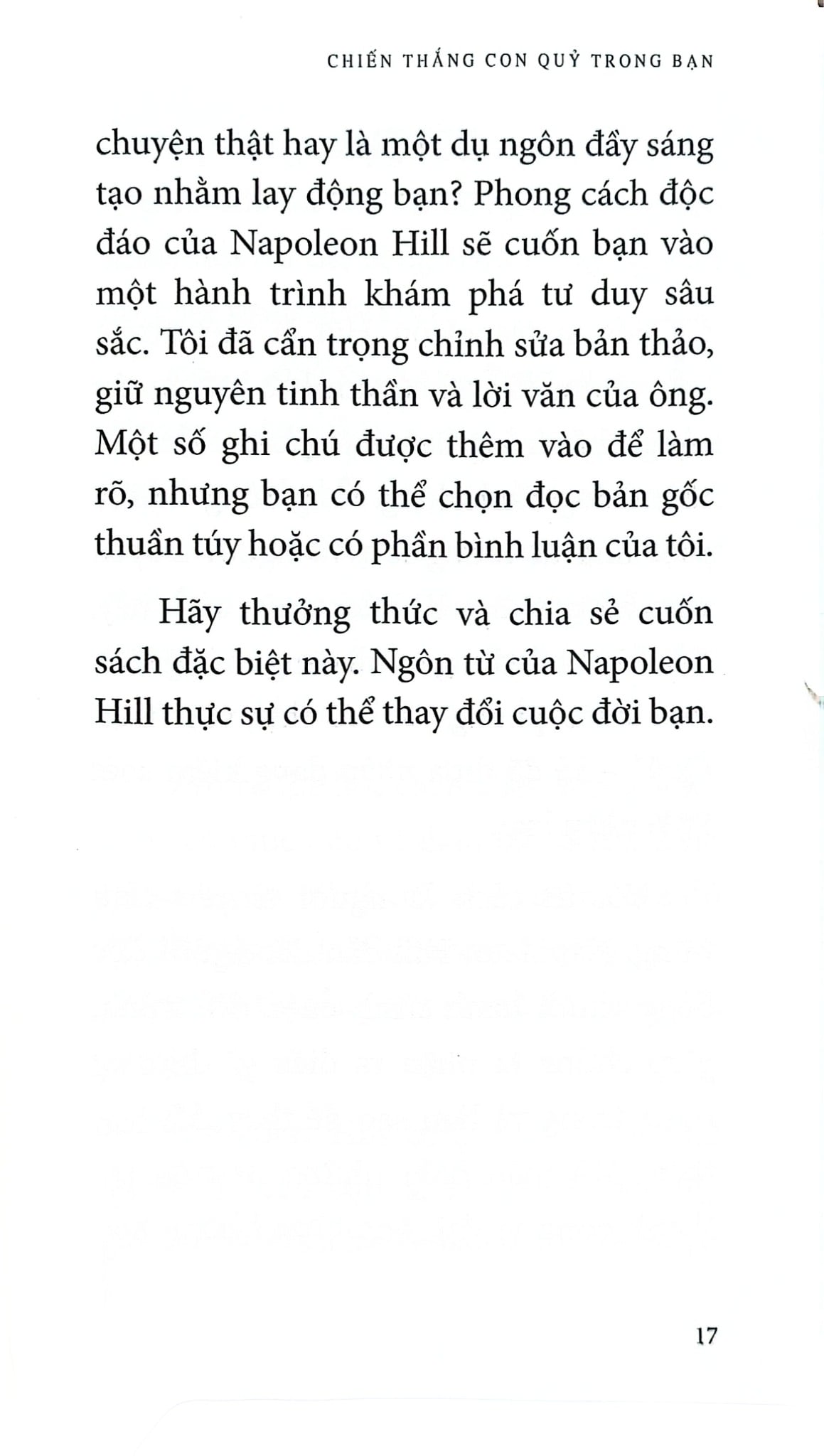 Chiến Thắng Con Quỷ Trong Bạn (Sách Bỏ Túi) - Napoleon Hill
