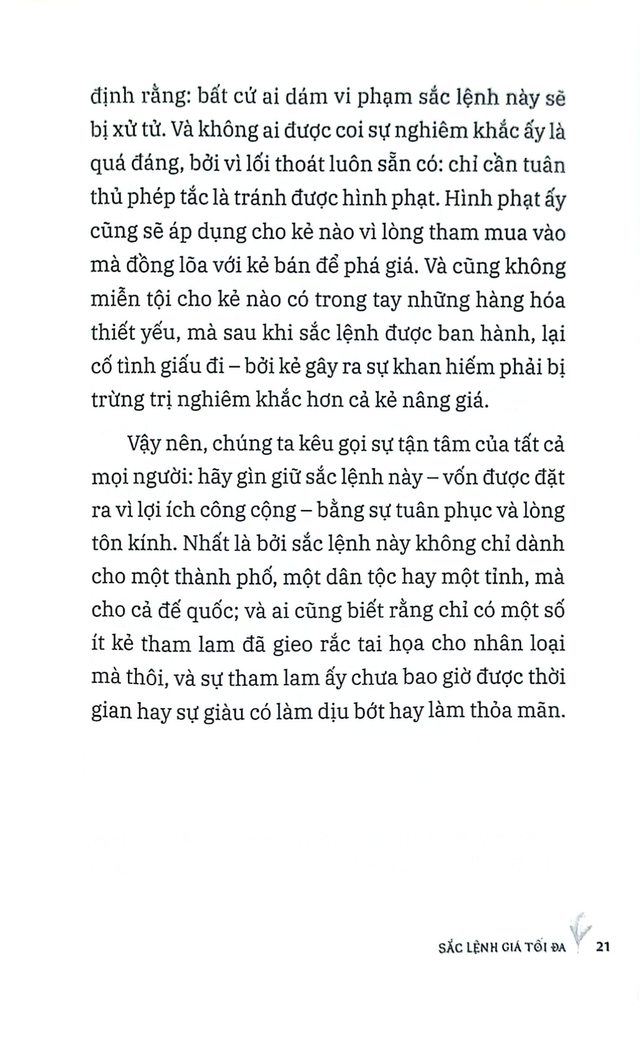 Sắc Lệnh Giá Tối Đa - 
Nhóm 9B