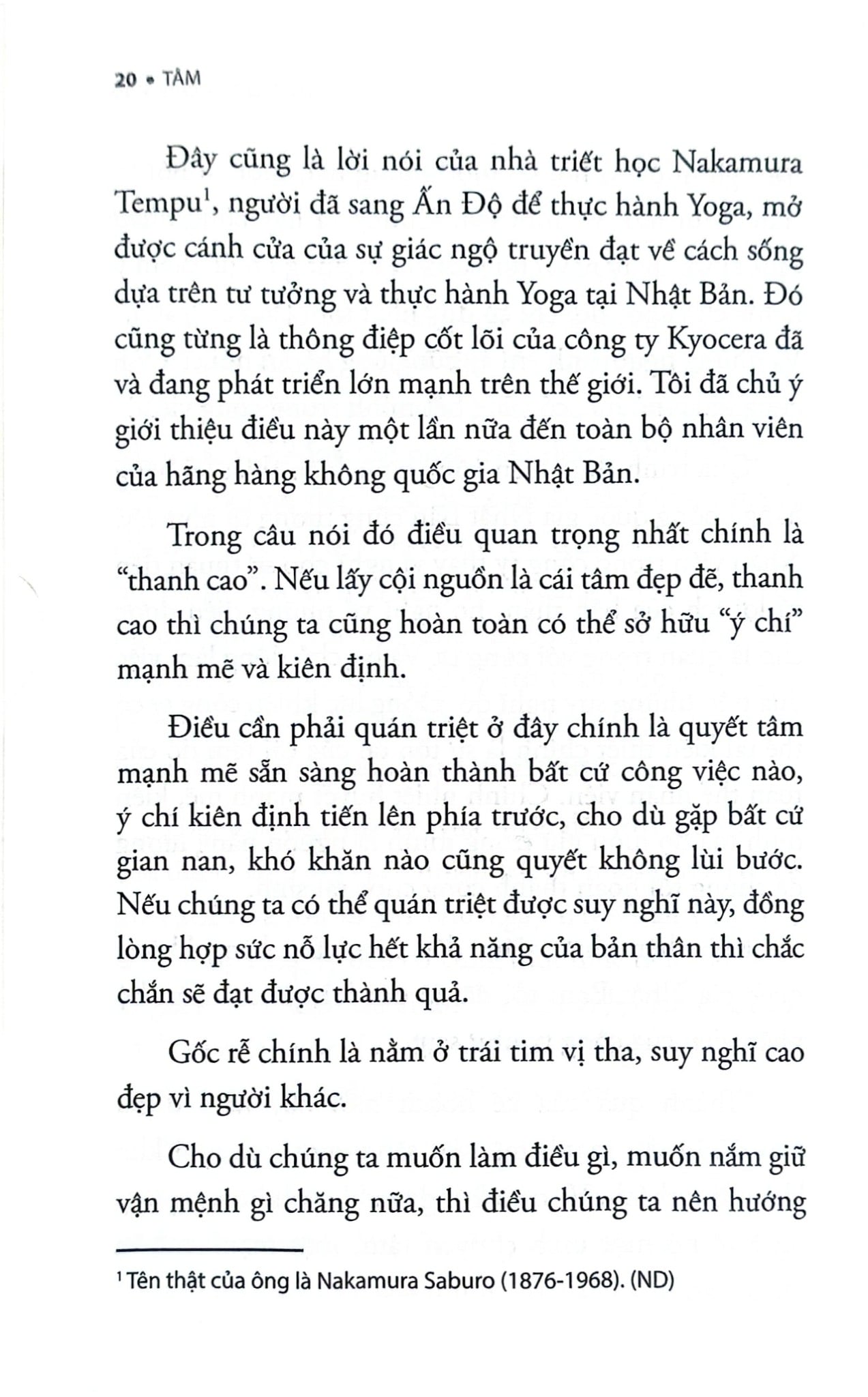 Tâm - Sức Mạnh Khiến Cuộc Đời Như Mình Mong Muốn - Inamori Kazuo
