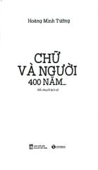Chữ Và Người 400 Năm - 
Hoàng Minh Tường
