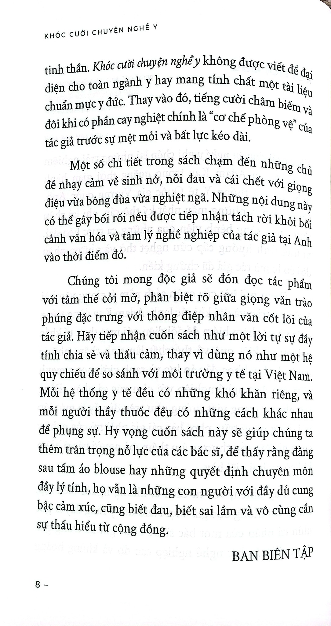 Khóc Cười Chuyện Nghề Y - Nhật Ký Của Một Bác Sĩ Trẻ - 
Adam Kay