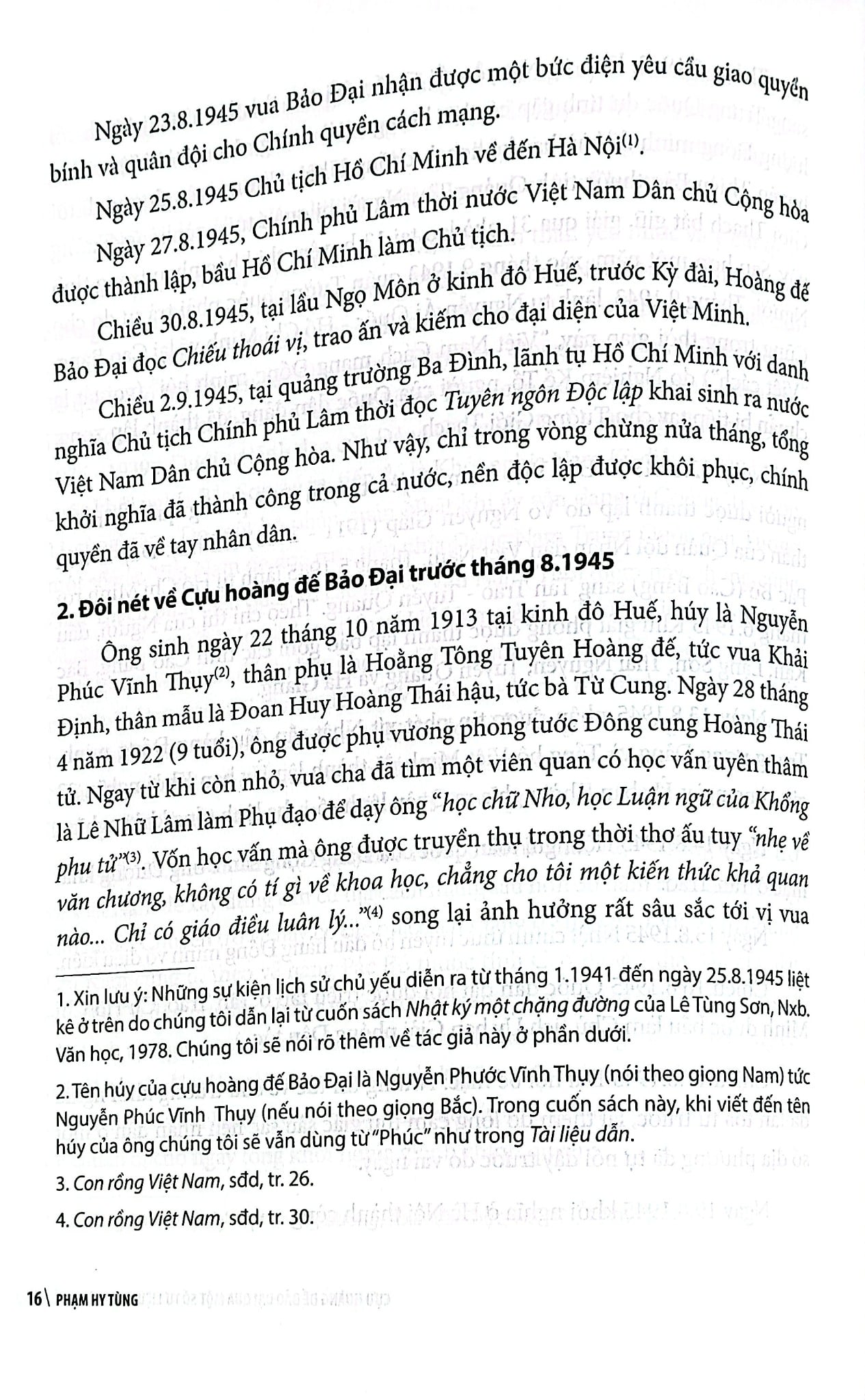 Cựu Hoàng Đế Bảo Đại Qua Một Số Tư Liệu Chưa Công Bố - Phạm Hy Tùng