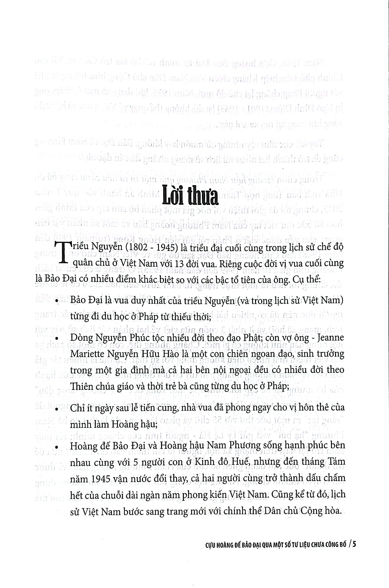 Cựu Hoàng Đế Bảo Đại Qua Một Số Tư Liệu Chưa Công Bố - Phạm Hy Tùng