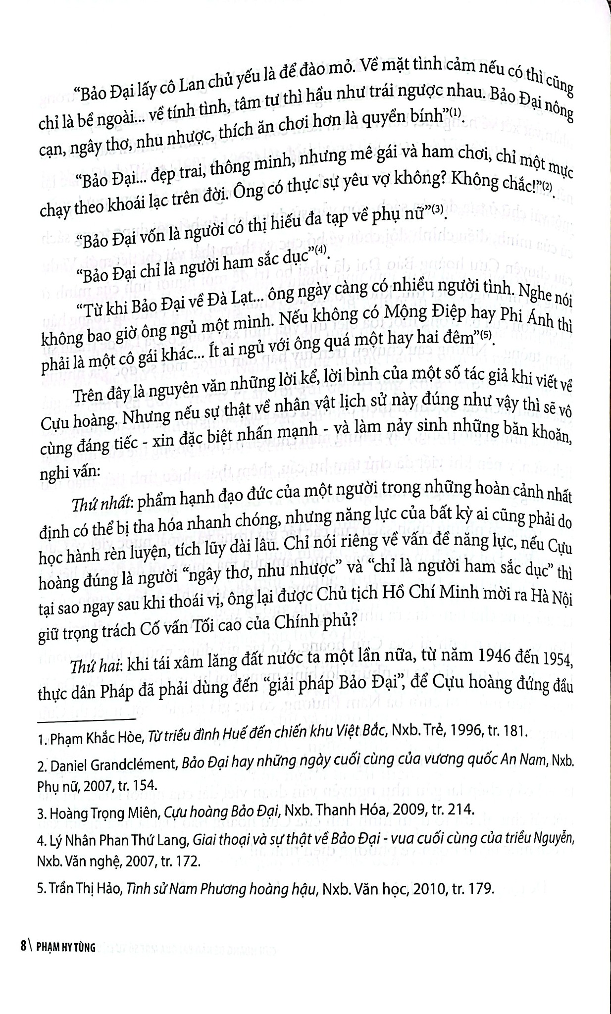 Cựu Hoàng Đế Bảo Đại Qua Một Số Tư Liệu Chưa Công Bố - Phạm Hy Tùng