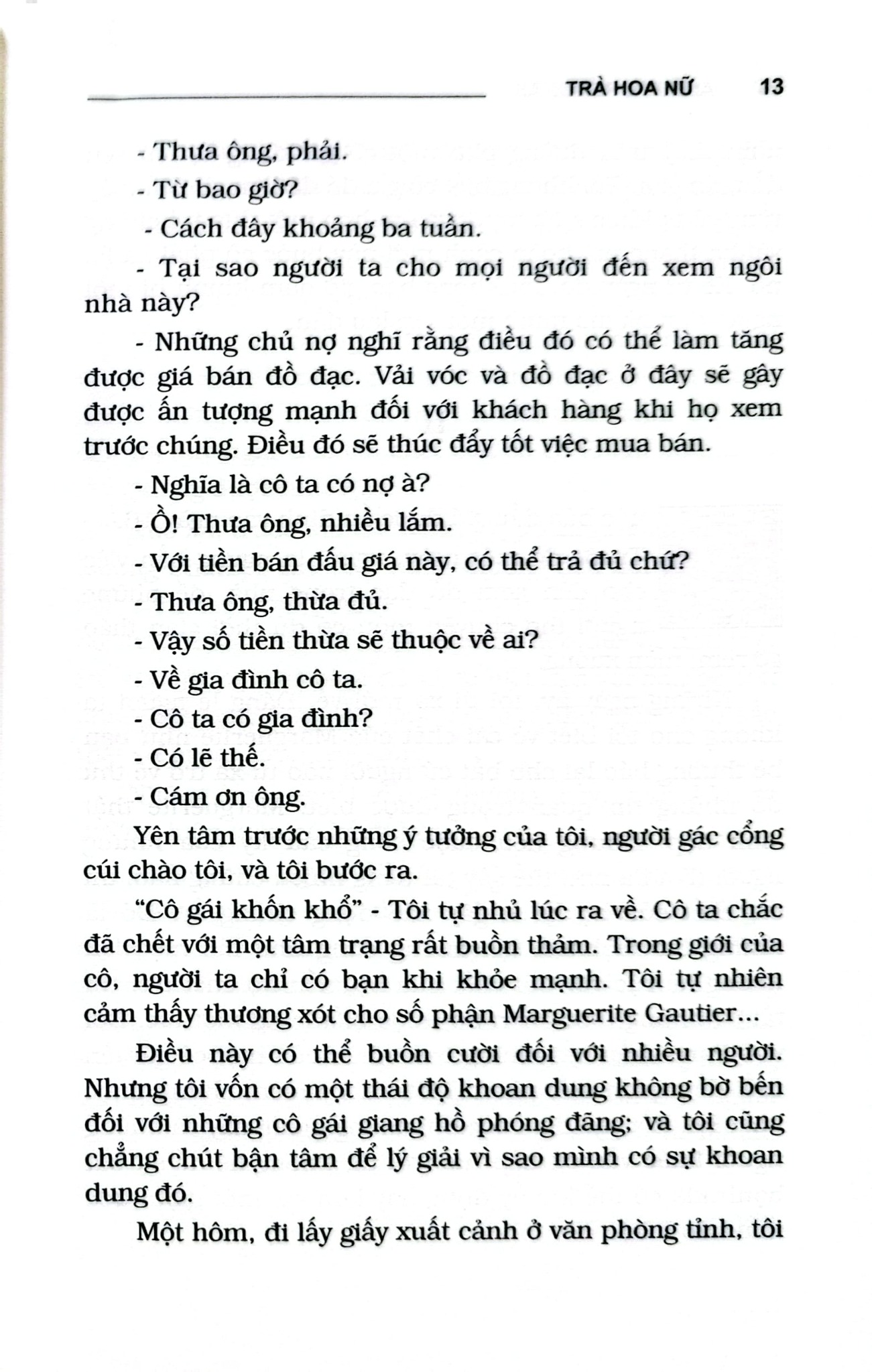Trà Hoa Nữ  - Alexandre Dumas