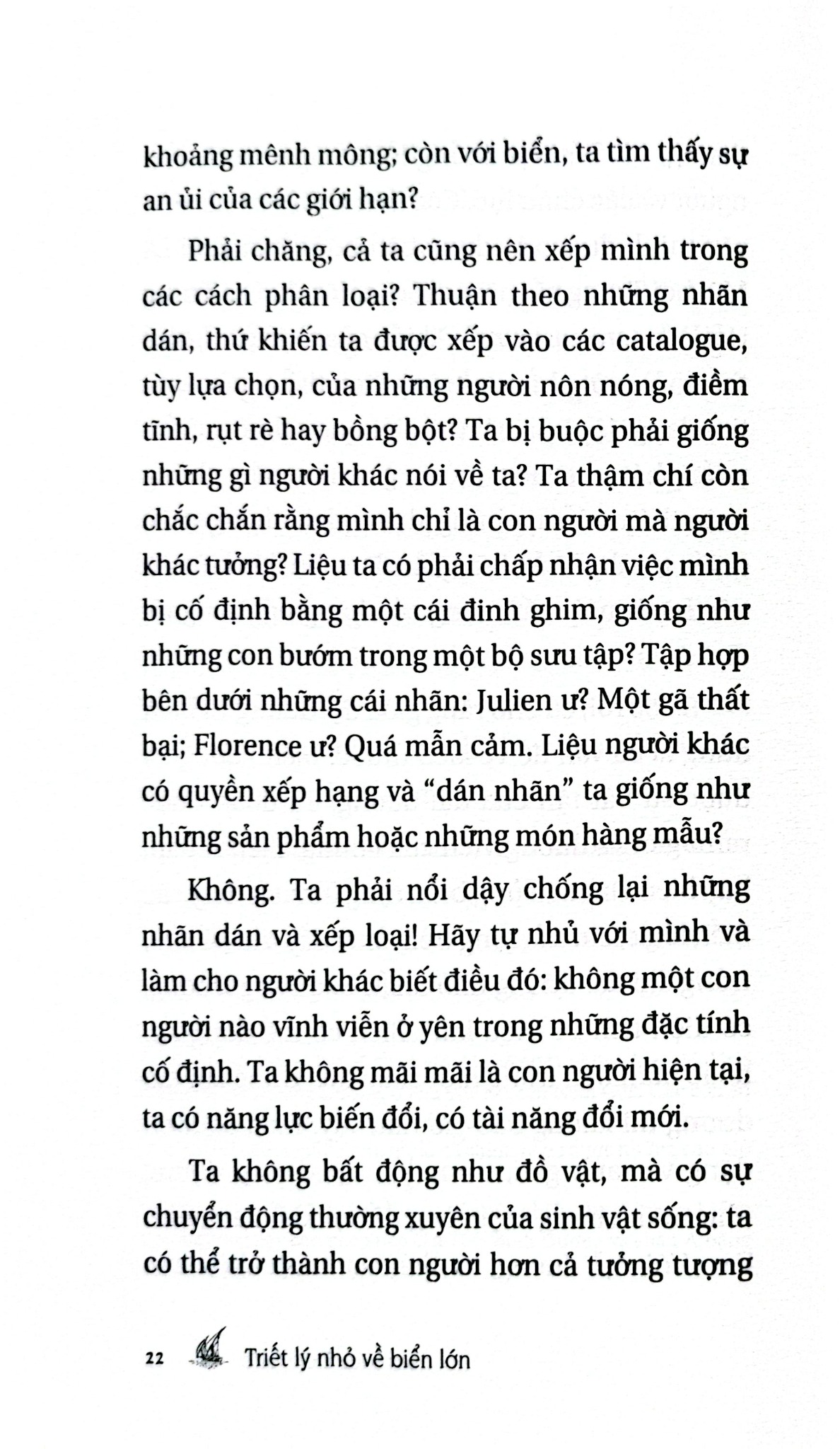 Triết Lý Nhỏ Về Biển Lớn - Laurence Devillairs