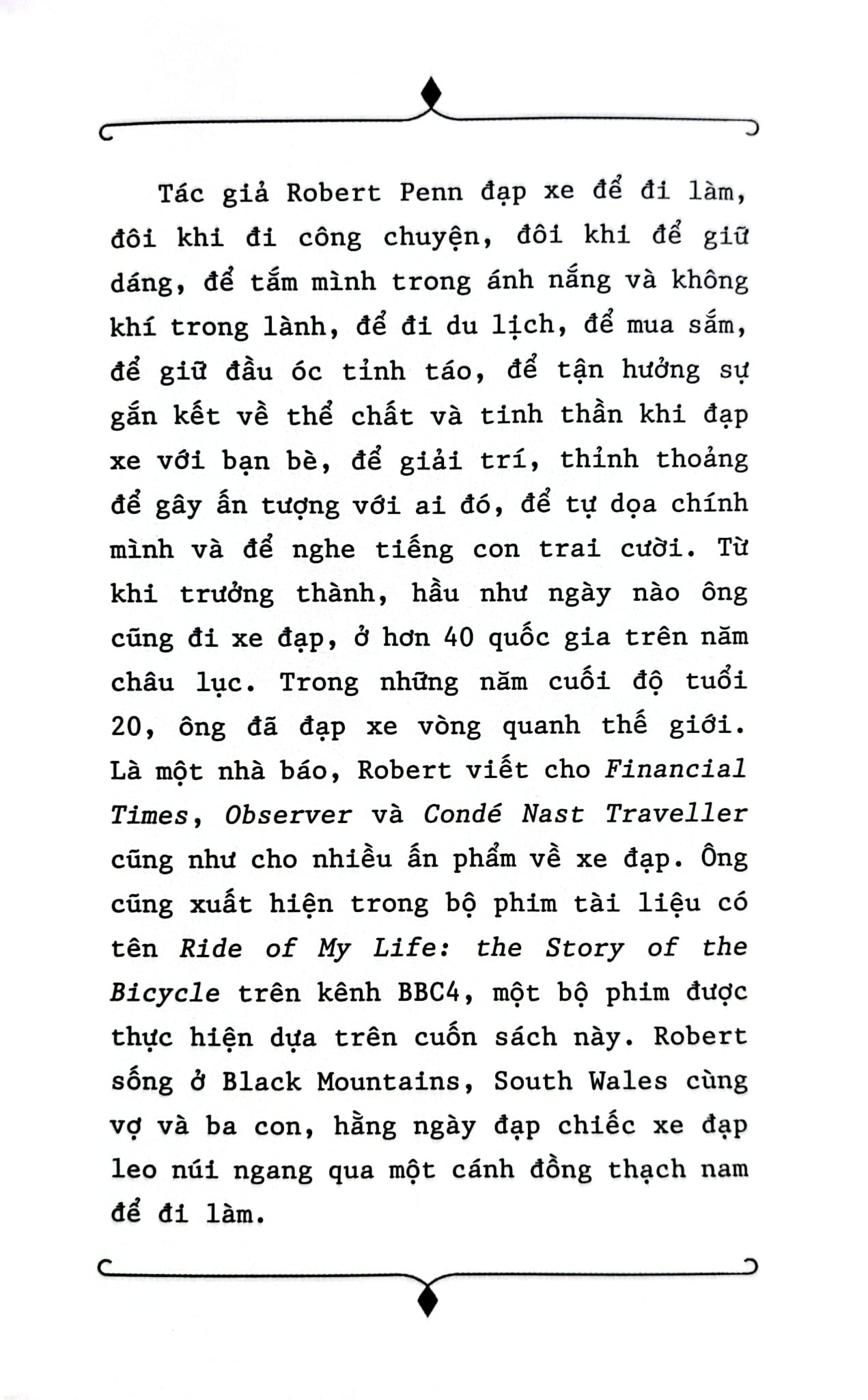 Biên Niên Sử Xe Đạp - Robert Penn