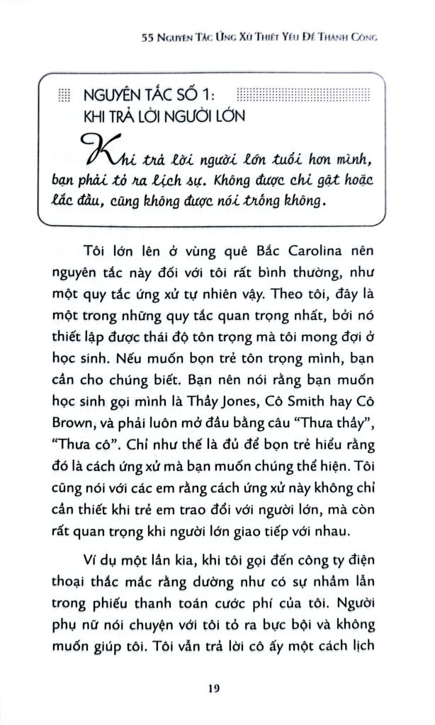 55 Nguyên Tắc Ứng Xử Thiết Yếu Để Thành Công