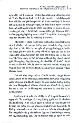  Ký ức niềm tin và khát vọng - Hành trình nhận thức về mô hình phát triển kinh tế Việt Nam - TS. Trần Du Lịch 
