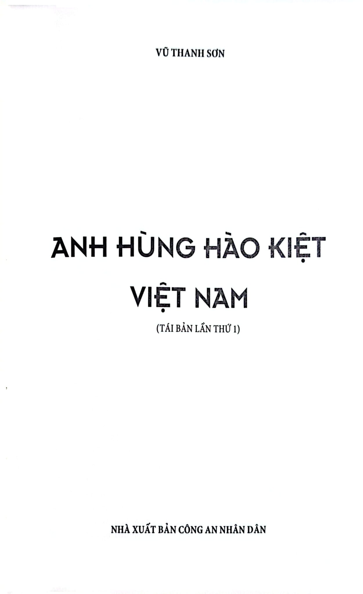 Anh Hùng Hào Kiệt Việt Nam - Vũ Thanh Sơn