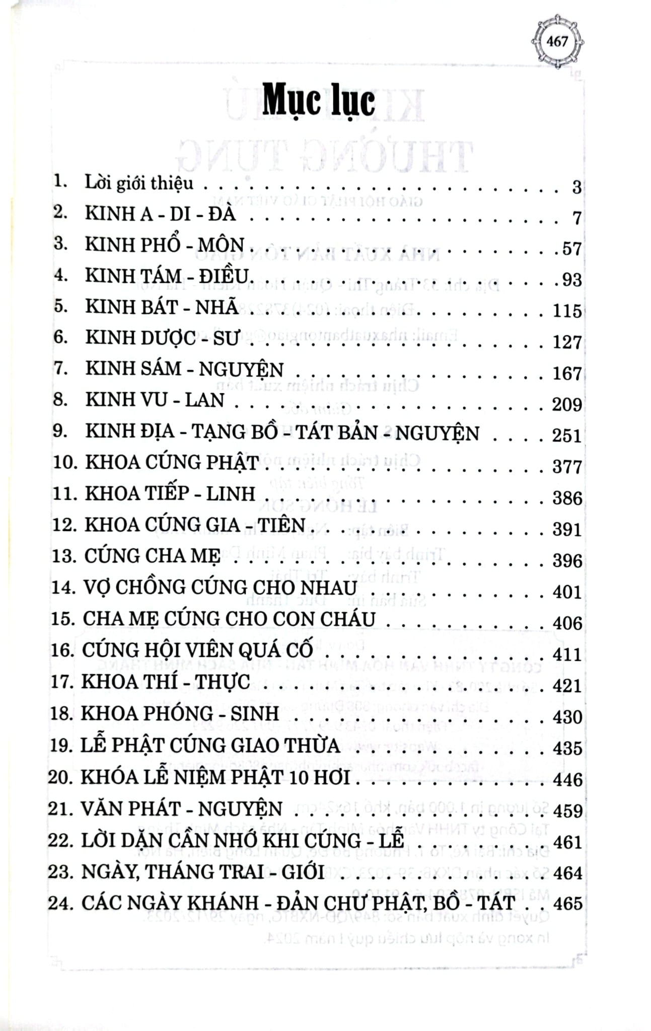 Kinh Chú Thường Tụng - Giáo Hội Phật Giáo Việt Nam
