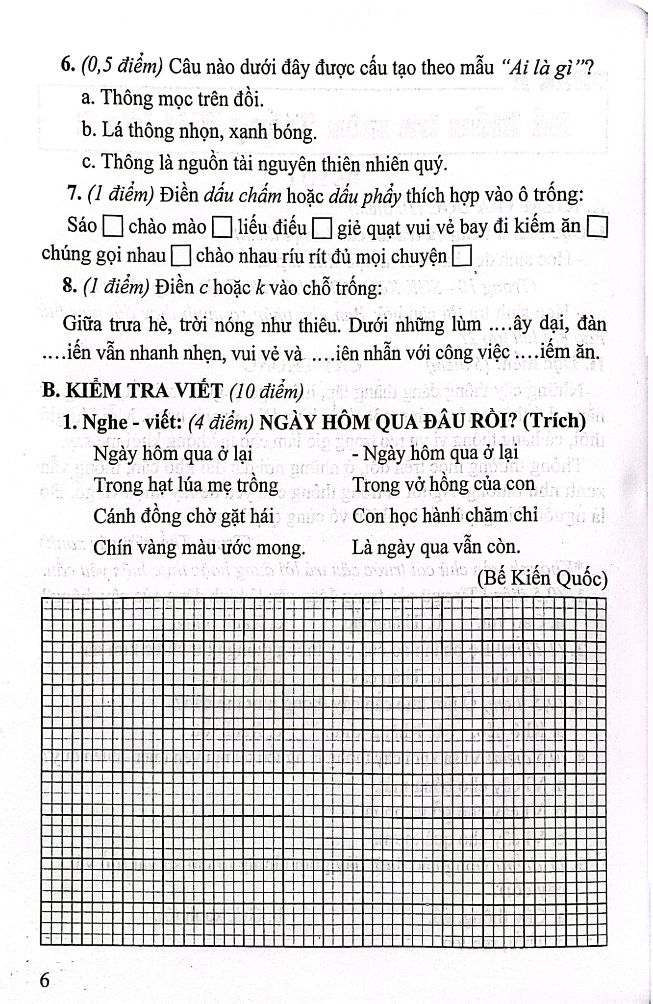 Bộ Đề Kiểm Tra Môn Tiếng Việt Lớp 2 (Bám Sát Sgk Kết Nối Tri Thức Với Cuộc Sống) - Lê Thị Nương