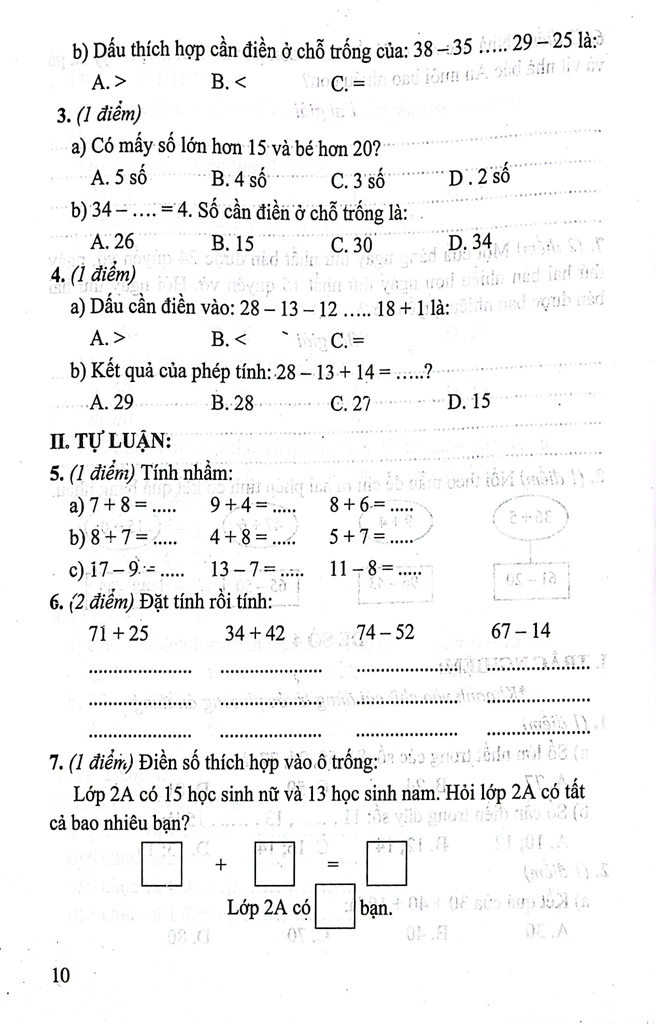 Bộ Đề Kiểm Tra Môn Toán Lớp 2 (Bám Sát Sgk Kết Nối Tri Thức Với Cuộc Sống) - Lê Thị Nương