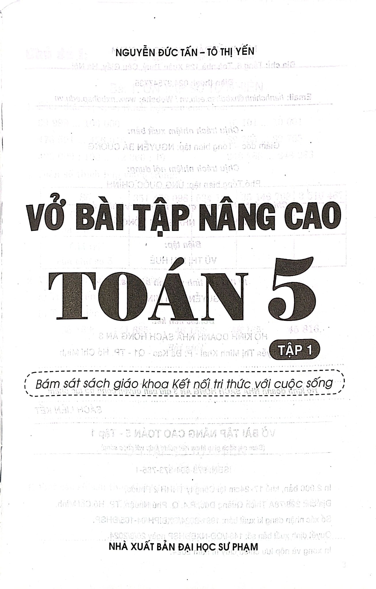 Vở Bài Tập Nâng Cao Toán 5 - Tập 1 (Bám Sát Sgk Kết Nối Tri Thức Với Cuộc Sống) - Nguyễn Đức Tấn