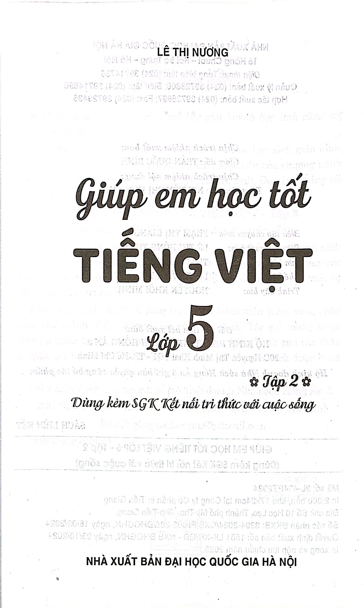Giúp Em Học Tốt Tiếng Việt Lớp 5 - Tập 2 (Dùng Kèm Sgk Kết Nối Tri Thức Với Cuộc Sống) - Lê Thị Nương