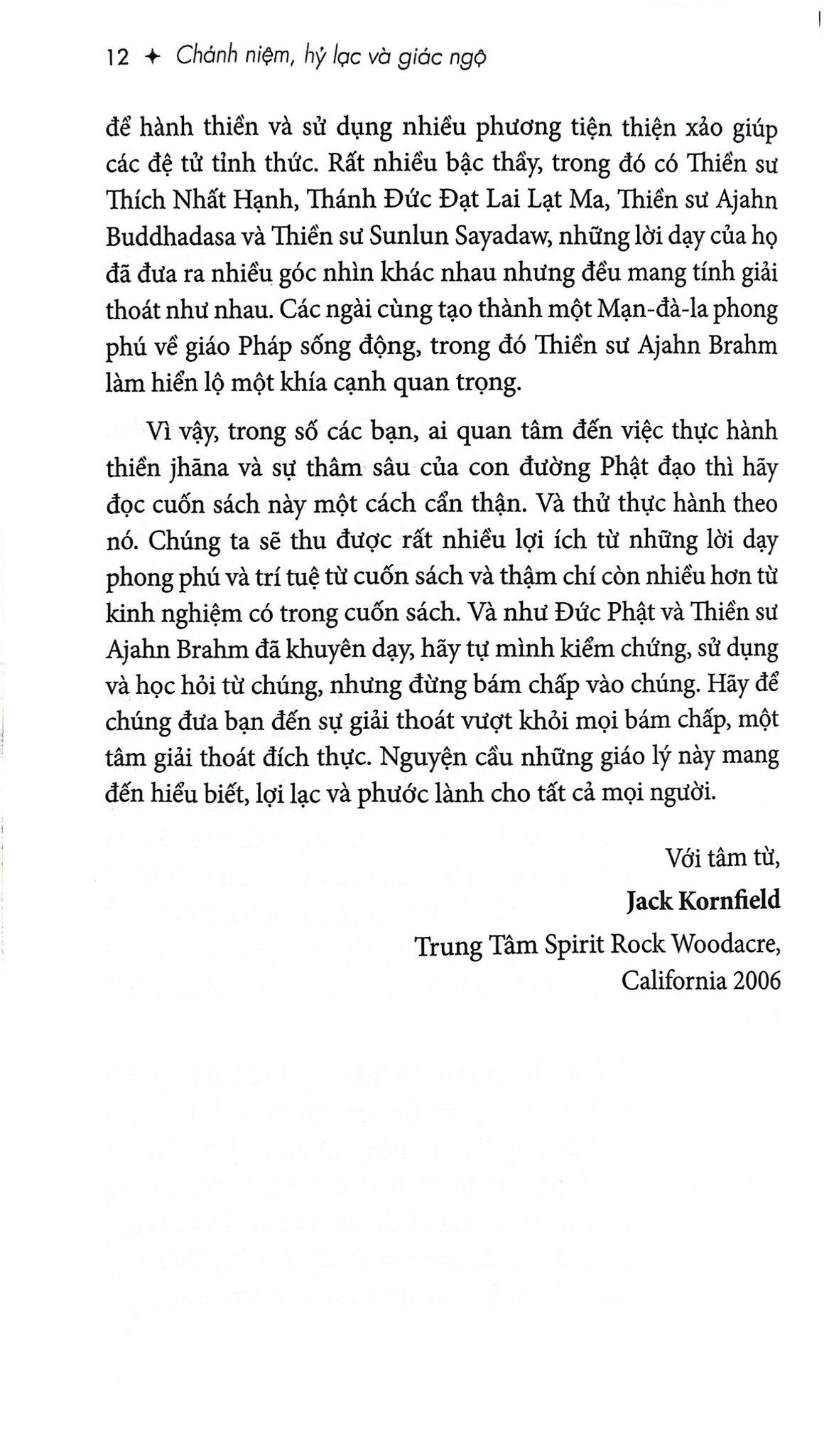 Chánh Niệm, Hỷ Lạc Và Giác Ngộ - Ajahn Brahm