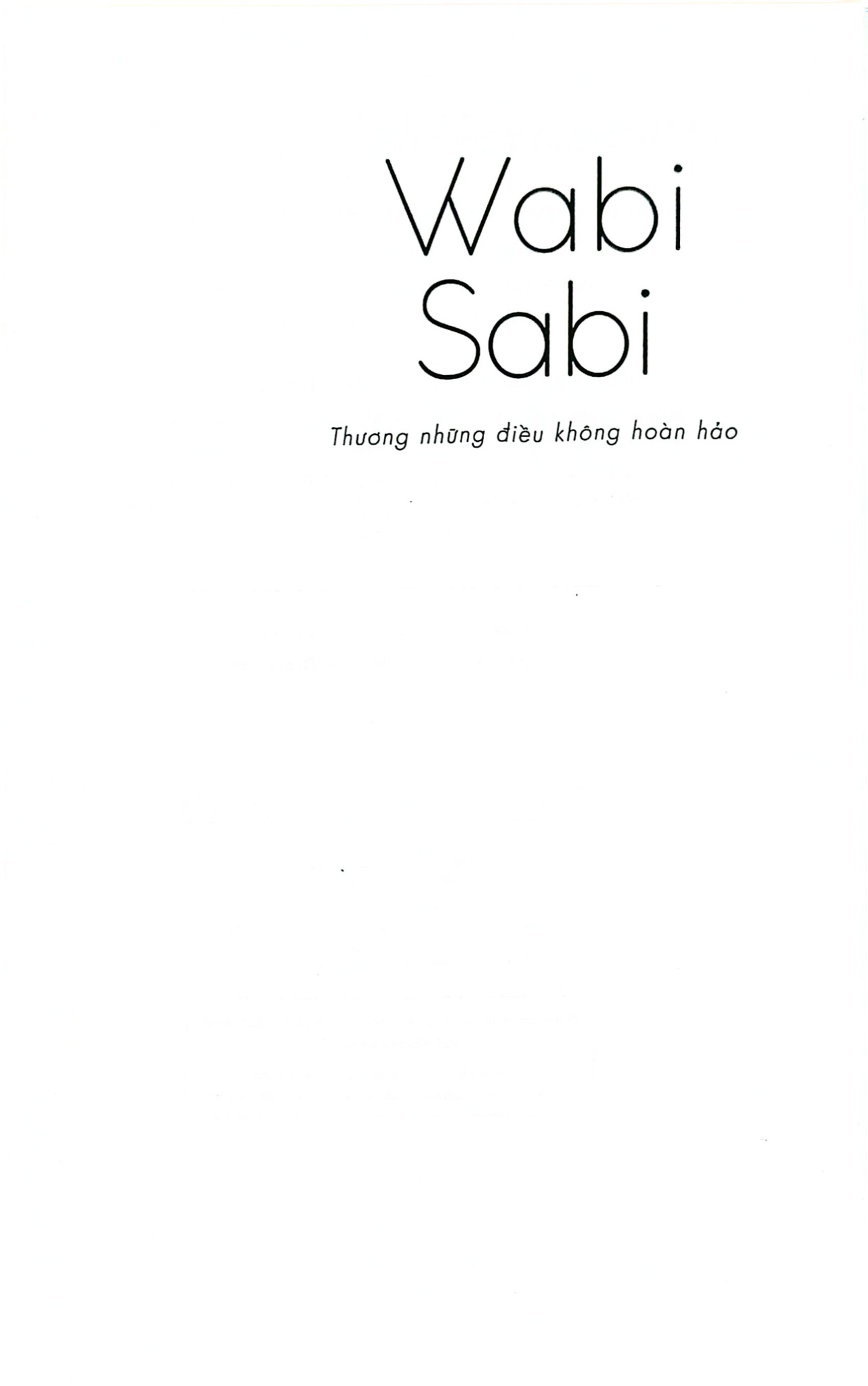 Wabi Sabi - Thương Những Điều Không Hoàn Hảo - Beth Kempton