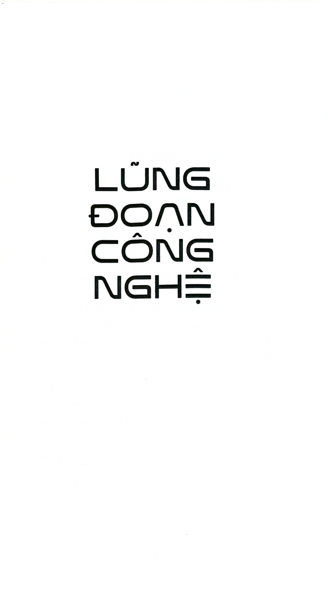Lũng Đoạn Công Nghệ - Neil Postman