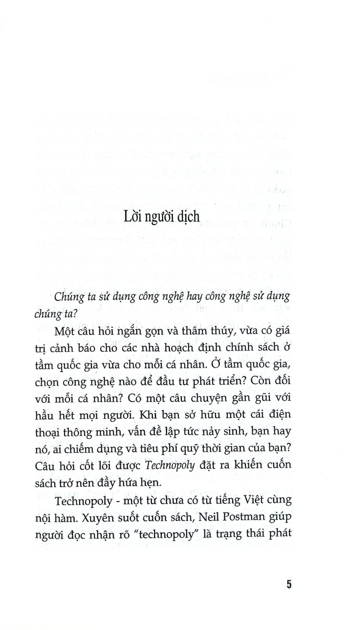 Lũng Đoạn Công Nghệ - Neil Postman