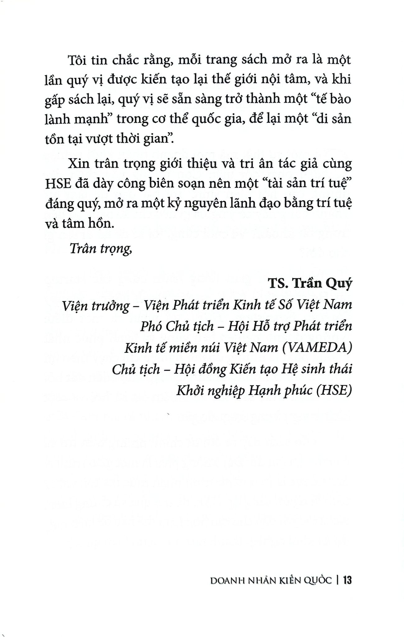 Doanh Nhân Kiến Quốc - 
Minh Hương
