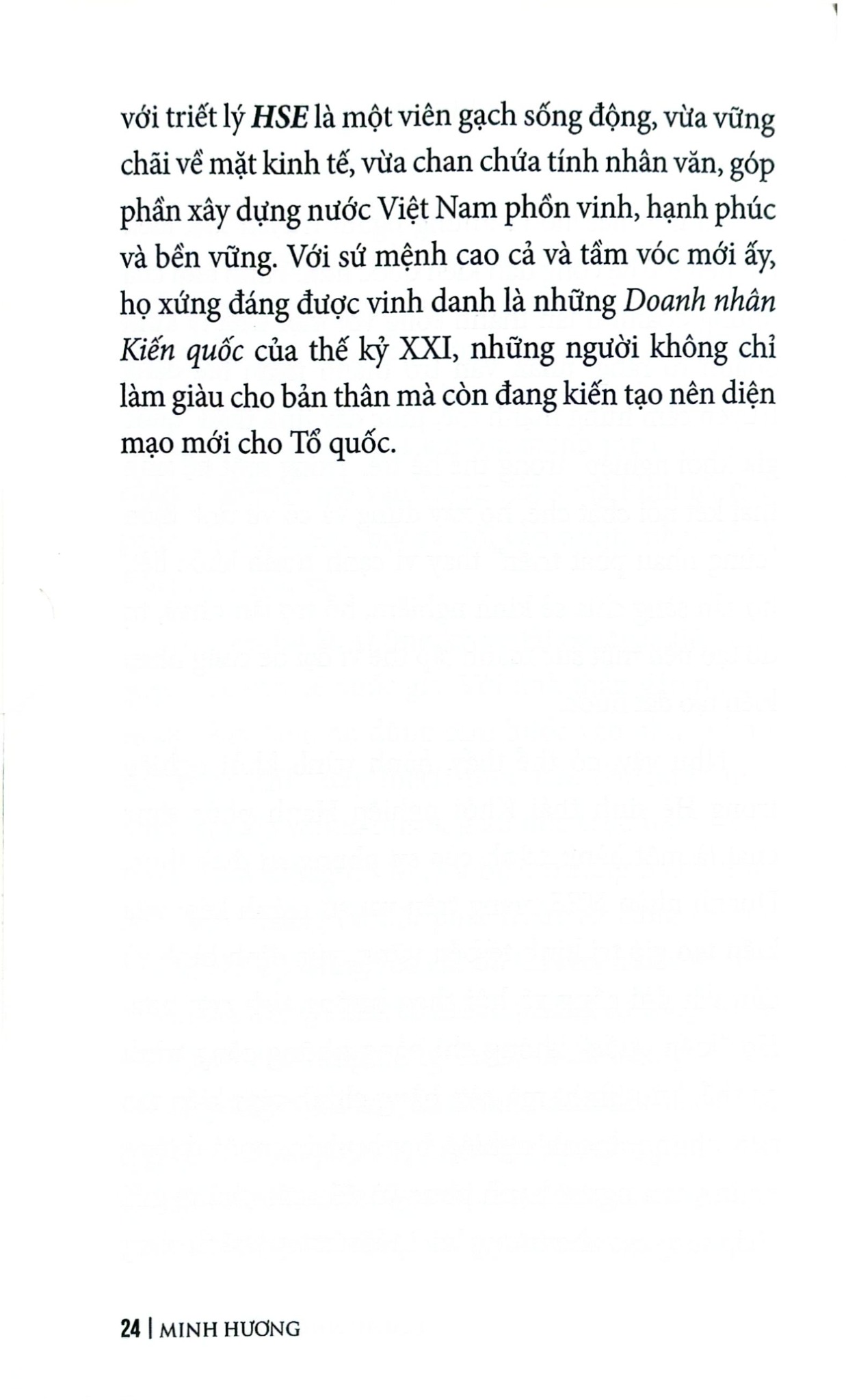 Doanh Nhân Kiến Quốc - 
Minh Hương