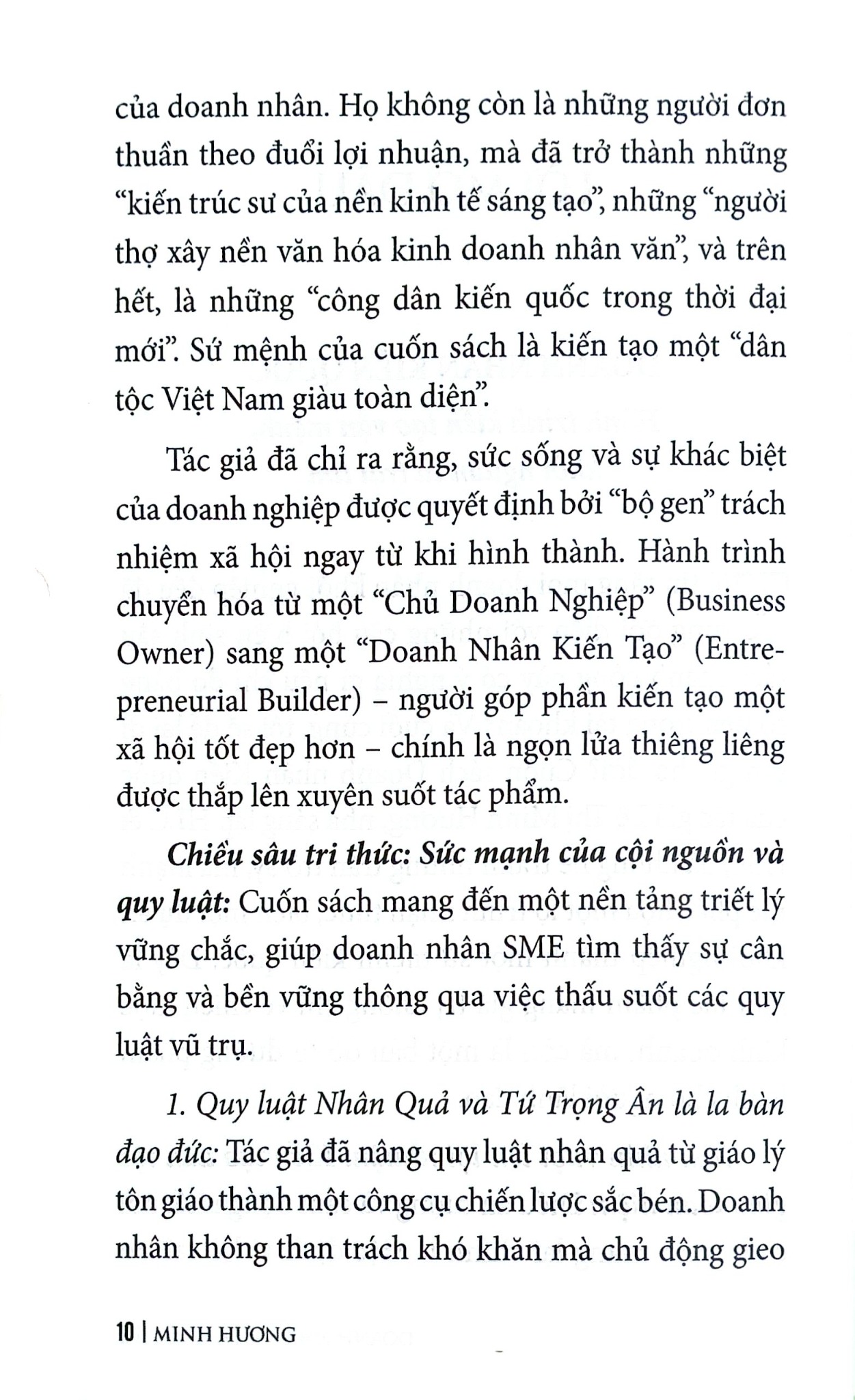 Doanh Nhân Kiến Quốc - 
Minh Hương