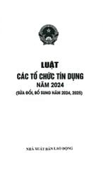 Luật Các Tổ Chức Tín Dụng Năm 2024 ( Sửa Đổi, Bổ Sung Năm 2024,2025) (NXBLĐ) - Quốc Hội