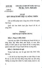 Luật Quy Hoạch Đô Thị Và Nông Thôn Năm 2024 (NXBLĐ) - Quốc Hội