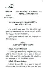 Luật Khoa Học, Công Nghệ Và Đổi Mới Sáng Tạo Năm 2025 (NXBLĐ) - Quốc Hội