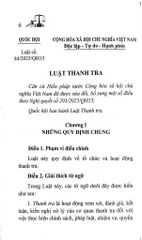 Luật Thanh Tra Năm 2025 (NXBLĐ) - Quốc Hội