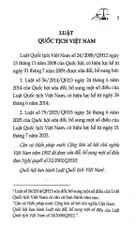 Luật Quốc Tịch Việt Nam Năm 2008  (Sửa Đổi, Bổ Sung Năm 2014, 2025 ) (NXBLĐ) - Quốc Hội