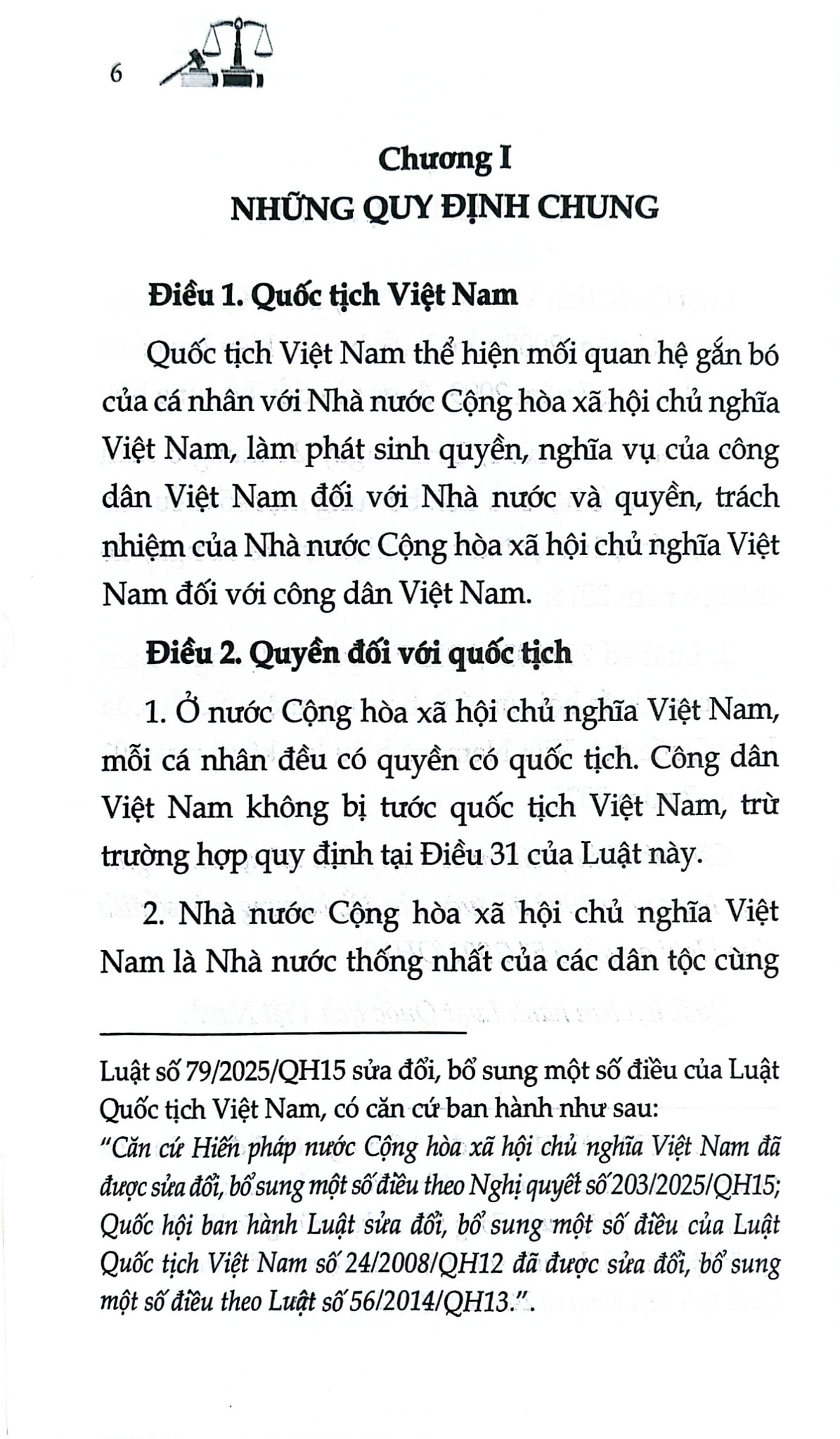 Luật Quốc Tịch Việt Nam Năm 2008  (Sửa Đổi, Bổ Sung Năm 2014, 2025 ) (NXBLĐ) - Quốc Hội