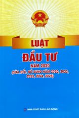 Luật Đầu Tư Năm 2020 ( Sửa Đổi, Bổ Sung Năm 2020,2022,2023,2024,2025) (DH) - Quốc Hội