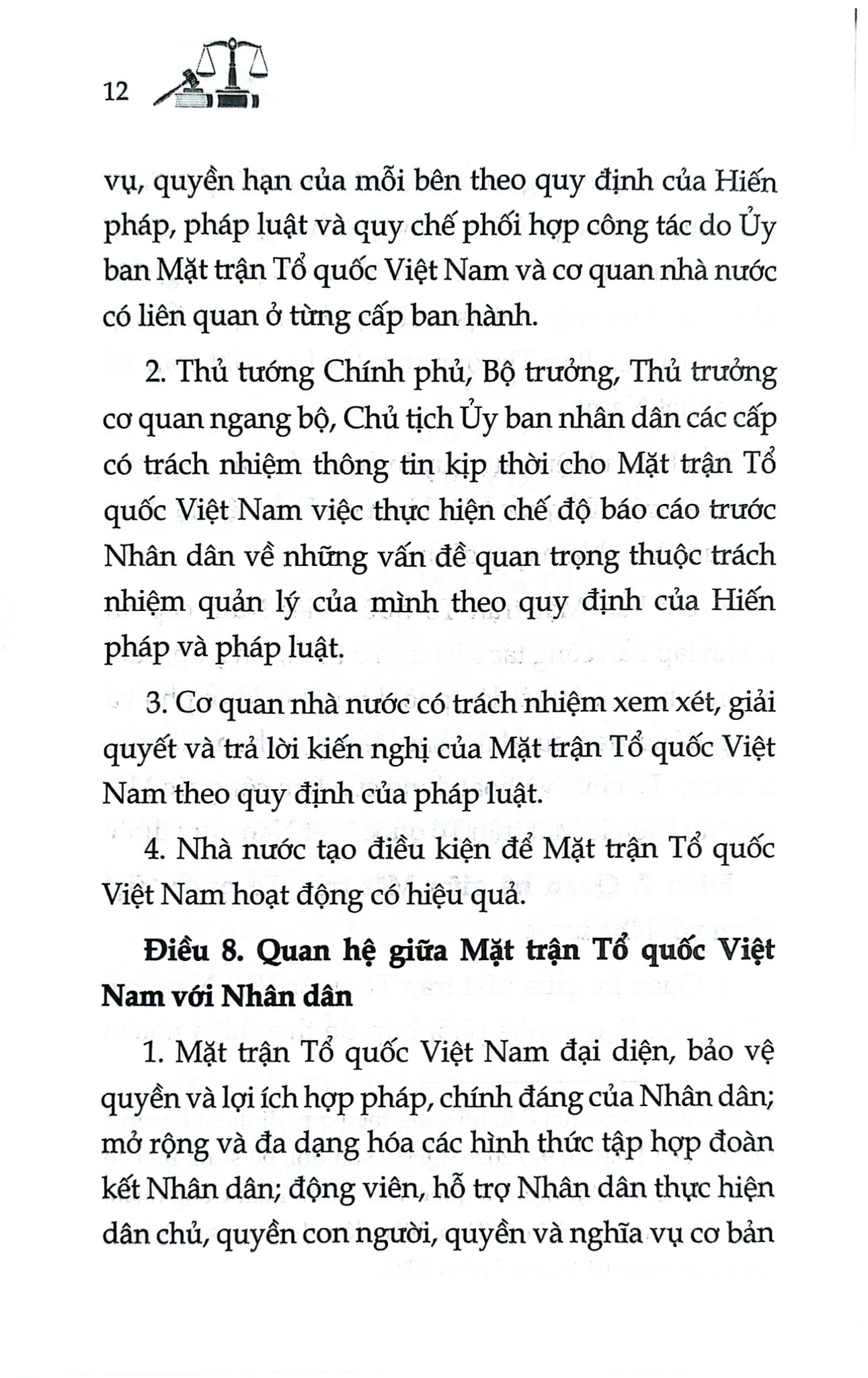 Luật Mặt Trận Tổ Quốc Việt Nam Năm 2015 ( Sửa Đổi, Bổ Sung Năm 2025) (NXBLĐ) - Quốc Hội