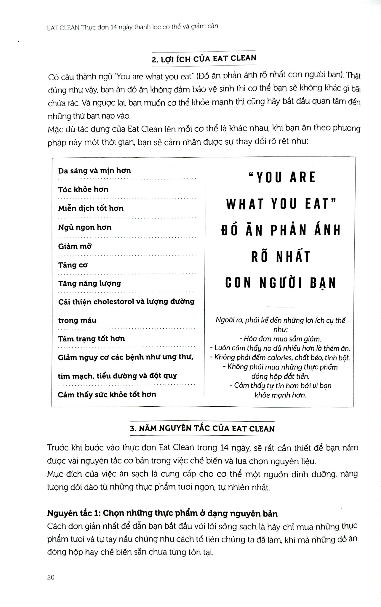 Eat Clean - Thực Đơn 14 Ngày Thanh Lọc Cơ Thể Và Giảm Cân - Health coach Quỳnh Nga, Deto Concept